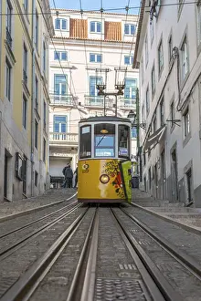Travel Photography Lisbon Prints: Ascensor da Bica, Bica Funicular