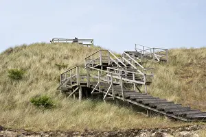 Deserted North Sea Island Prints: Ascent to the viewing platform