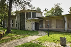 Abandoned German Castles Prints: Assembly hall of the former EOS at Gadebusch Castle