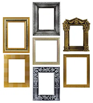 Wall Decoration Ideas Prints: Assembly of various photo frames