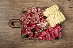 Italian Appetizer Prints: Assorted meat, appetizer, prosciutto