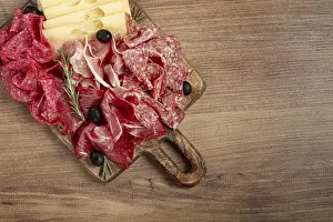 Prosciutto Salami Ham Prints: Assorted meat, appetizer, prosciutto
