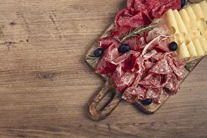 Prosciutto Salami Ham Prints: Assorted meat, appetizer, prosciutto