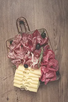 Breakfast Charcuterie Board Prints: Assorted meat, appetizer, prosciutto
