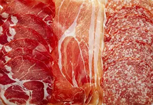 Sliced Meat Appetizer Prints: Assortment, sliced meat appetizer