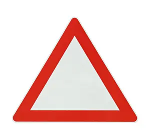 Road Safety Sign Prints: Attention! - white background