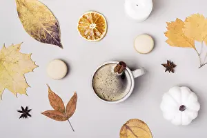 Autumn Foliage Photography Prints: Autumn flat creative composition