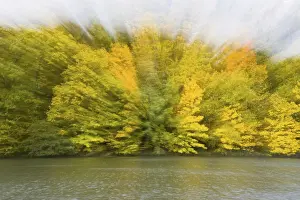 Central Europe Autumn Scene Prints: Autumn impression by the river