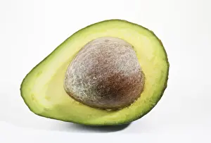 Avocado Fruit Prints: Avocado, halved