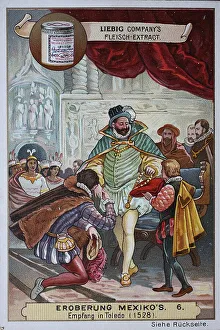 Vintage Spain Photography Prints: B, Reception after Cortez's return