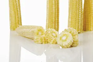 Indian Food Photography Prints: Baby corn