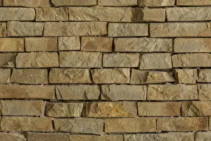 Historic City Centre View Prints: Background of brick wall texture