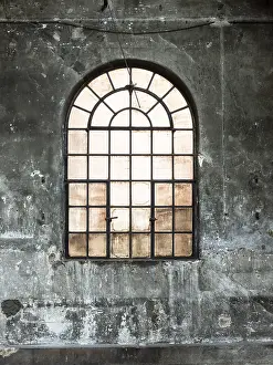 Deserted Construction Sites Prints: Background, Digital Backdrop, Old blacksmith empty building in original condition