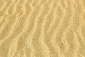 Wave Pattern In Sand Prints: Background image, wave pattern in the sand