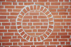 Red Brick Wall Background Prints: Background of a red brick wall