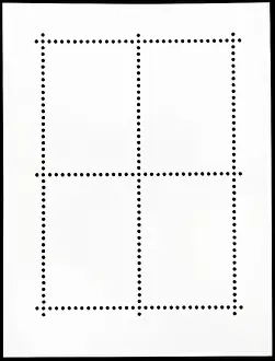 No People In The Background Image Prints: Background from reverse side of four postage stamp sheet
