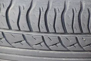 Street Art Prints: Car Wheel Tread Pattern Print