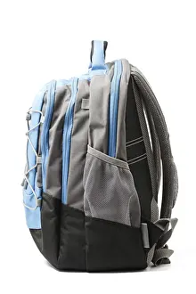 Light Colored Background Picture Prints: Backpack isolated on white background