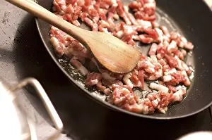 Frying Pan Cooking Prints: Bacon in the pan
