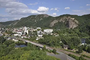 Central Europe Urban Landscapes Prints: Bad Munster, overview, deep view