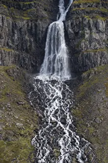 Westfjords Waterfall Prints: Baejararfoss waterfall