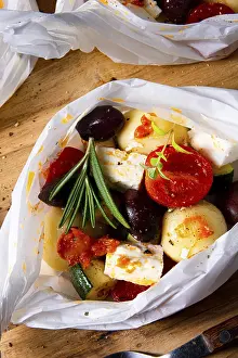Courgette Recipes Prints: Baked dumplings with courgette