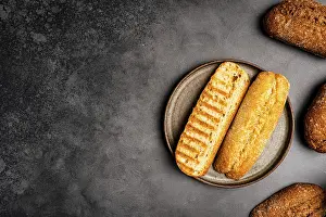 Images Dated 7th December 2024: Bakery Print: Classic Breads and Baguettes