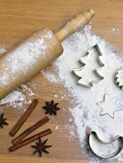 Christmas Cookie Photography Prints: Baking biscuits and biscuits during Advent