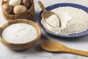 Baking Ingredients Prints: Baking ingredients such as flour