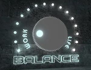 Work Life Balance Prints: Balance adjust between work and life