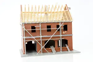 New Home Construction Prints: Bare brickwork, model