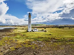 Edinburgh Travel Photography Prints: Barns Ness Lighthouse from a drone