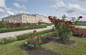 Prints of Baroque Rundale Castle, Lithuania Palace Prints: Baroque Rundale Castle Print, Lithuania