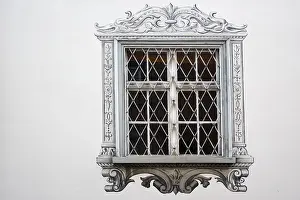 Deserted House Architecture Prints: Barred window