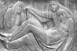 Christian Artwork Prints: Bas-relief representing The Pity of Michelangelo