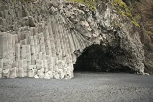 Igneous Rock Formations Prints: Basalt columns, Halsanefshellir cave