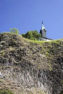 Volcanic Rock Formations Europe Prints: Basalt rocks in Parkstein, Upper Palatinate