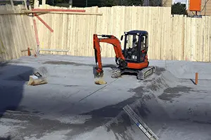 Large Construction Site Prints: Basement excavation