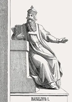 Italian Historical Illustration Prints: Basil I, called the Macedonian
