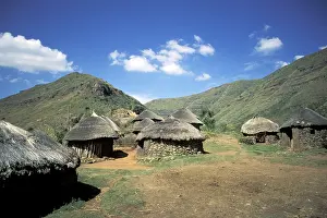 Prints of Basotho huts Lesotho Related Prints: Basotho Huts Print, Lesotho