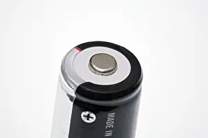 Studio Shot Macro Photography Prints: Battery, macro, cut out