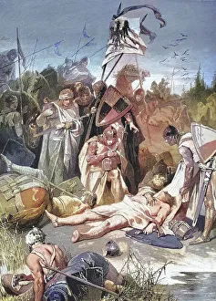The Battle of the Field of Mars Print, 26 August 1278