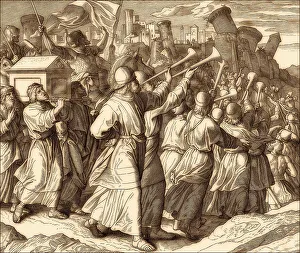 Julius Schnorr Von Carolsfeld Prints: Battle of Jericho, Old Testament