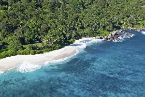 Indian Ocean Shoreline Prints: The beach Anse Cachee at Pointe Golette