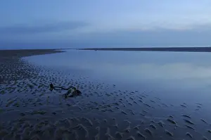 Evening Mood In Europe Prints: Beach of St. Peter-Ording after sunset