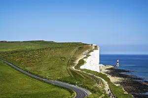 British Landscape Photography Prints: Beachy Head Lighthouse, Beachy Head Cliffs