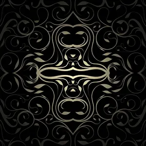 Embellished Decorative Items Prints: Beautiful decorative ornament pattern