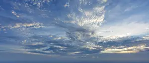 Dramatic Sunset Sky Prints: Beautiful dramatic scenic sunset sky background