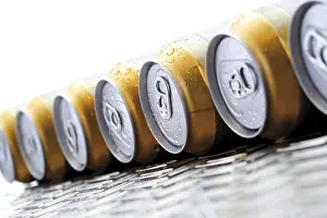 Alcoholic Beverage Images Prints: Beer cans