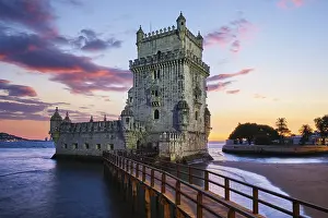 Famous Landmark In Europe Prints: Belem Tower or Tower of St Vincent